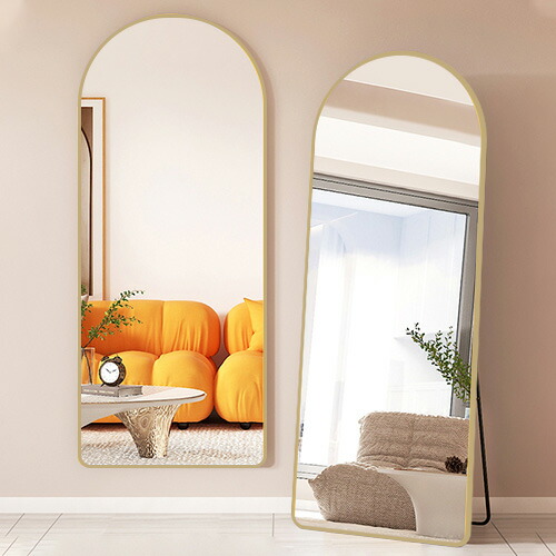 楽天市場】スタンドミラー 全身 壁掛け 全身鏡 おしゃれ アーチ型 姿見