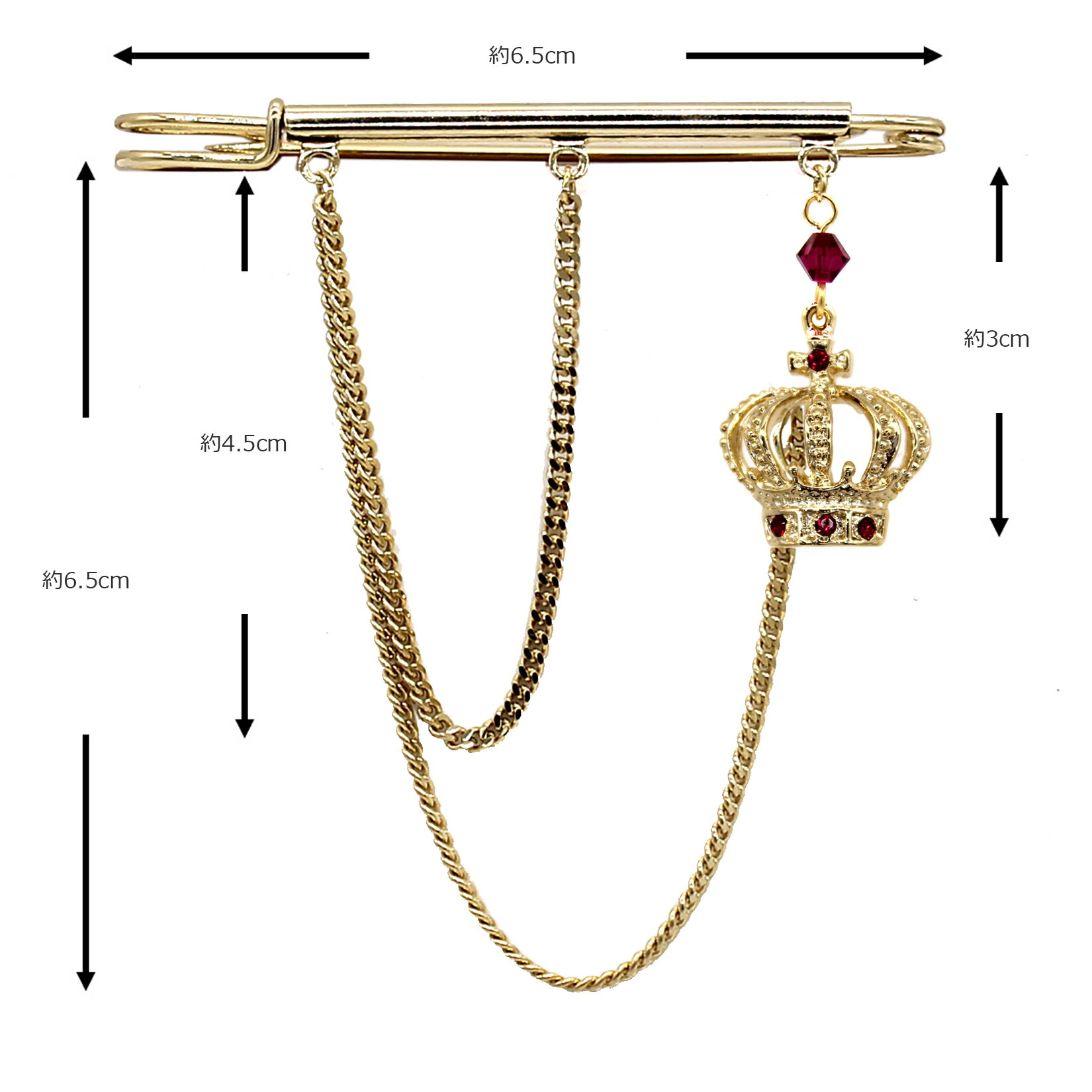 楽天市場】ラペルピン ピン バッジ バッチ ブローチ メンズ 王冠