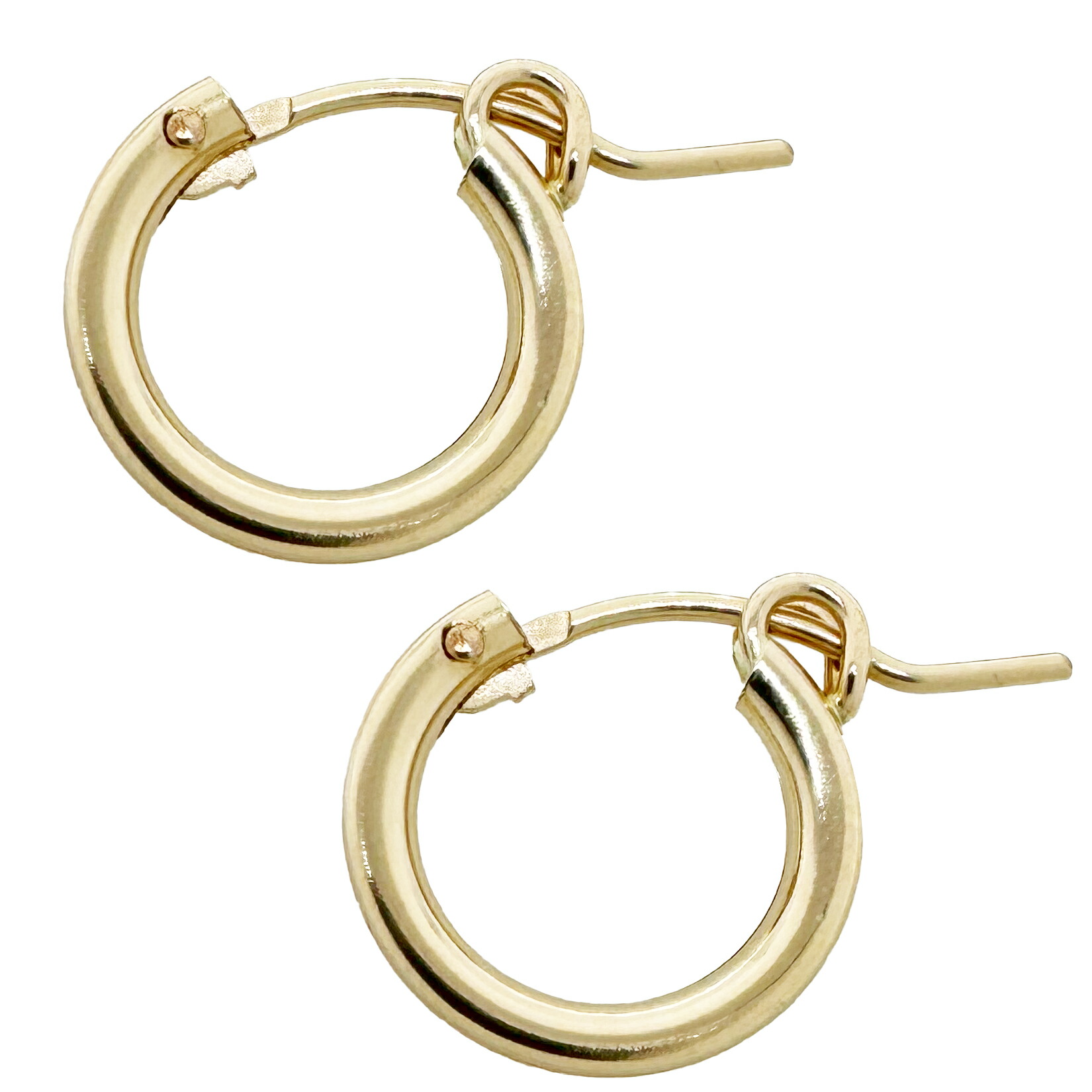 楽天市場】フープ ピアス パイプ K14 14K ゴールドフィルド 14KGF