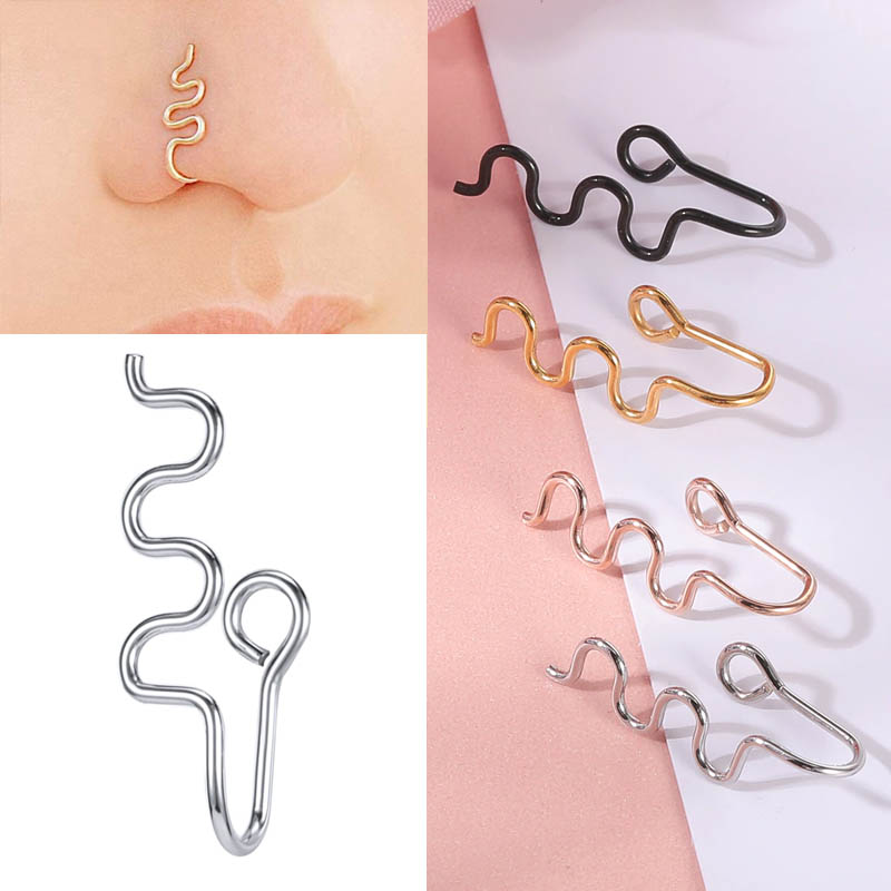 楽天市場】[鼻用 耳用] ステンレス製ノーズクリップ 1個 フェイク