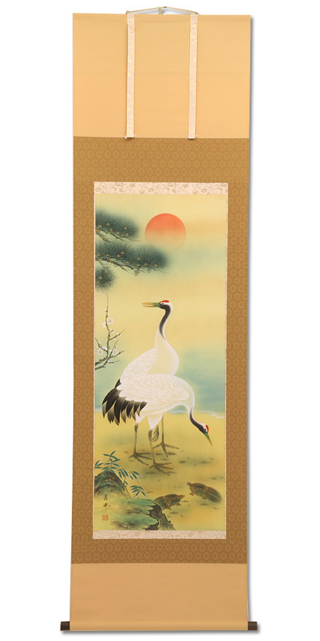 楽天市場】【楽天SS協賛☆3/11迄全品ポイント3倍！】掛軸 掛け軸 旭日