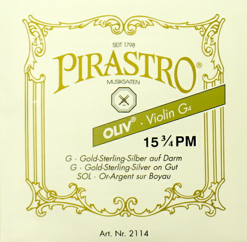 楽天市場】オリーブバイオリン弦g線の通販