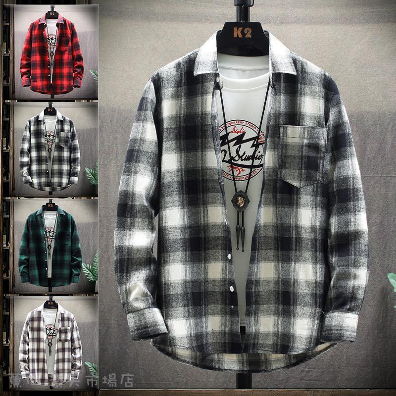 楽天市場】シャツ メンズ 長袖 チェックシャツ カジュアル ネルシャツ