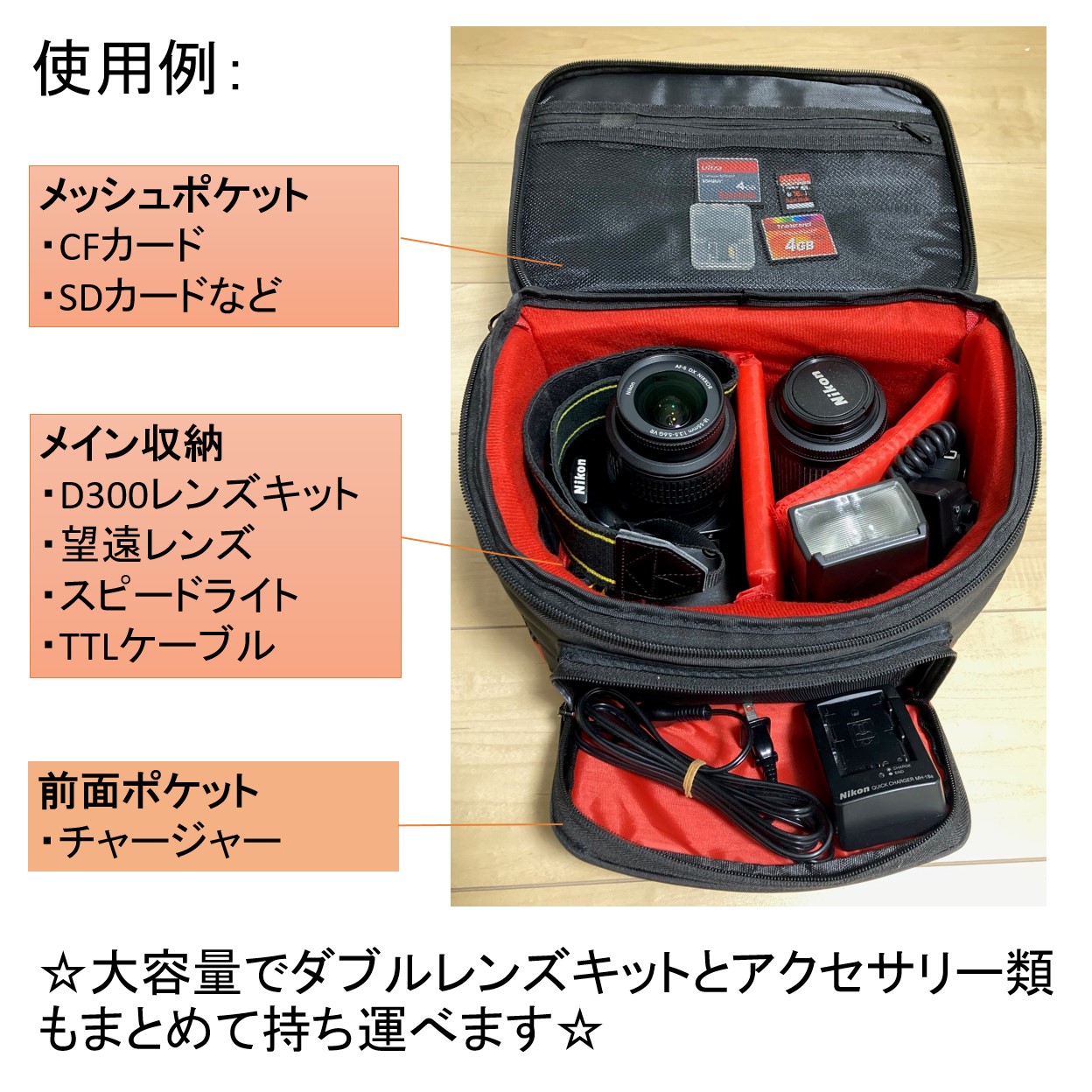 楽天市場】一眼レフ カメラバッグ ショルダー ミラーレス ビデオカメラ