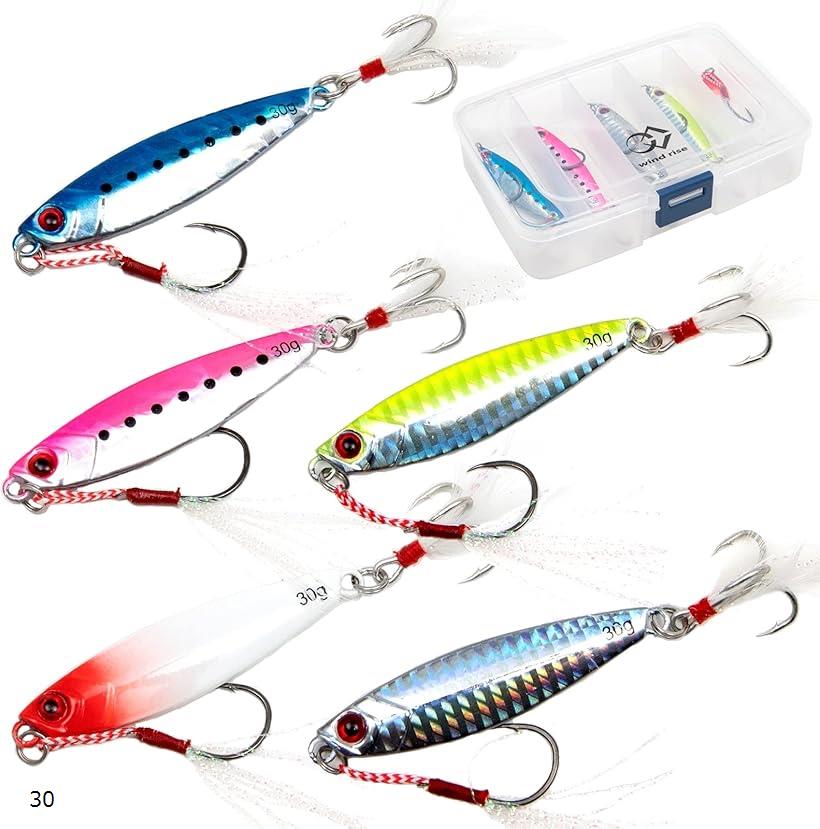 楽天市場】メタルジグ セット 5個セット ケース付き 青物 タチウオ