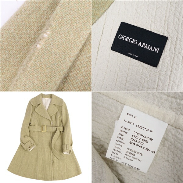 楽天市場】ジョルジオアルマーニ GIORGIO ARMANI コート トレンチ