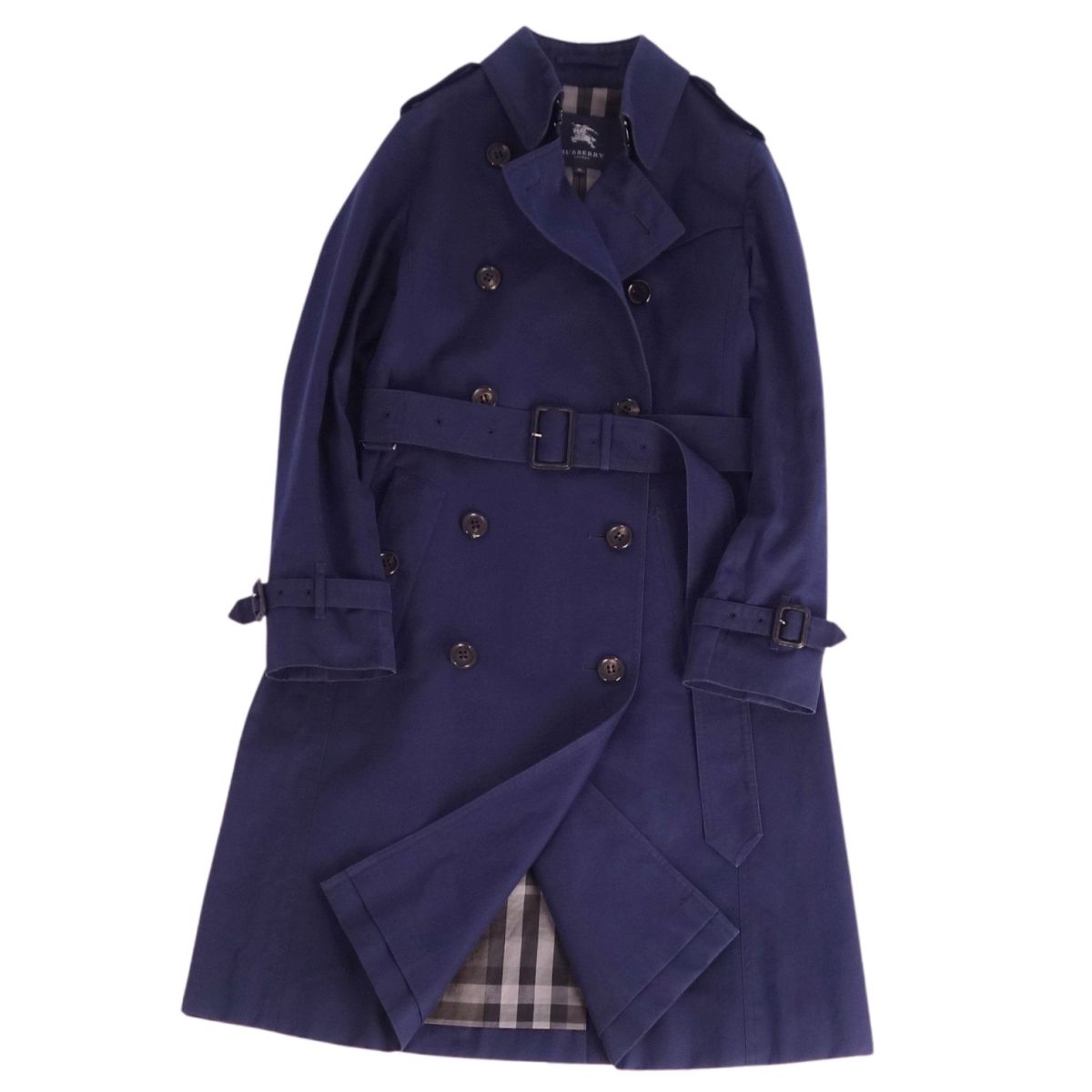 楽天市場】バーバリー トレンチ ネイビー 中古の通販