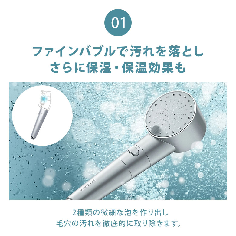 楽天市場】【4000円OFFクーポン】SALONIA ファインバブルクリア セット