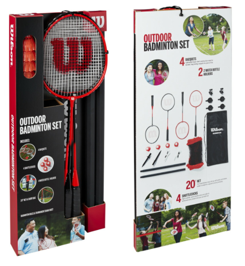 楽天市場】豪華セット◎バドミントン用ネット シャトル4個 ラケット4本