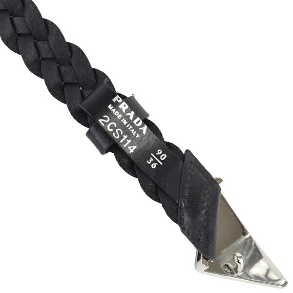 楽天市場】PRADA プラダ トライアングル ロゴ プレート レザーメッシュ