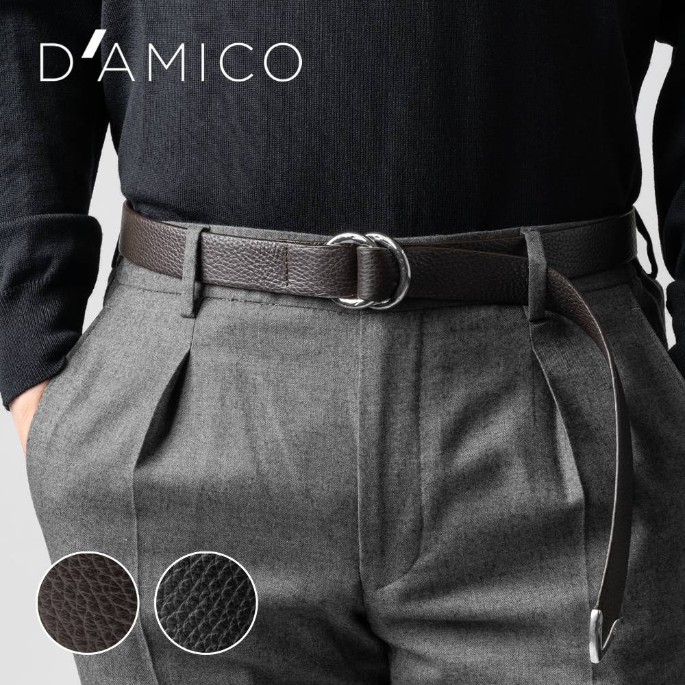 楽天市場】D'AMICO ダミーコ リングベルト プンターレ シルバー