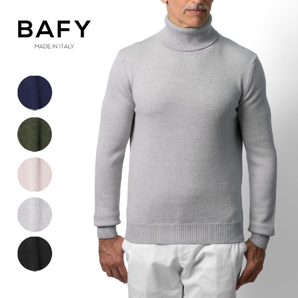 楽天市場】バフィー BAFY 4572 タートルネック ニット 7G ウール