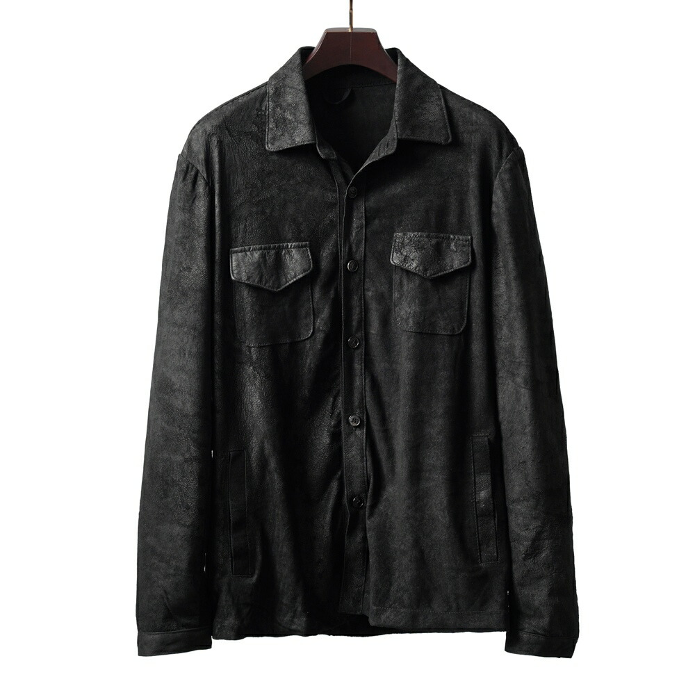 楽天市場】ダクテ DACUTE レザーシャツ ブラスター加工 M2024 本革