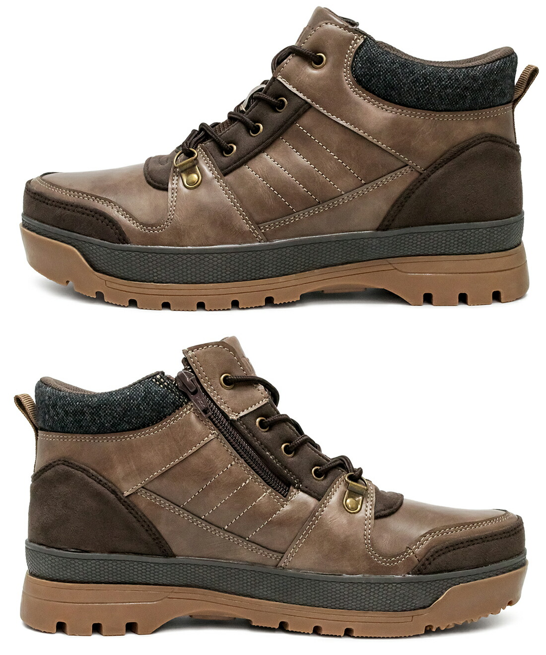 楽天市場】防水 ハイカットスニーカー ファスナー付き スニーカー