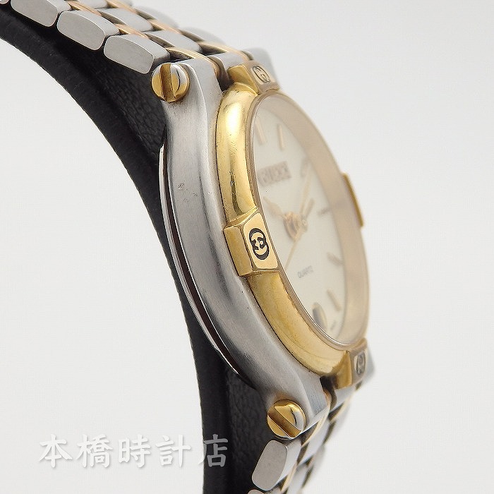 楽天市場】グッチ GUCCI 9000L レディース アイボリー 機械点検・電池
