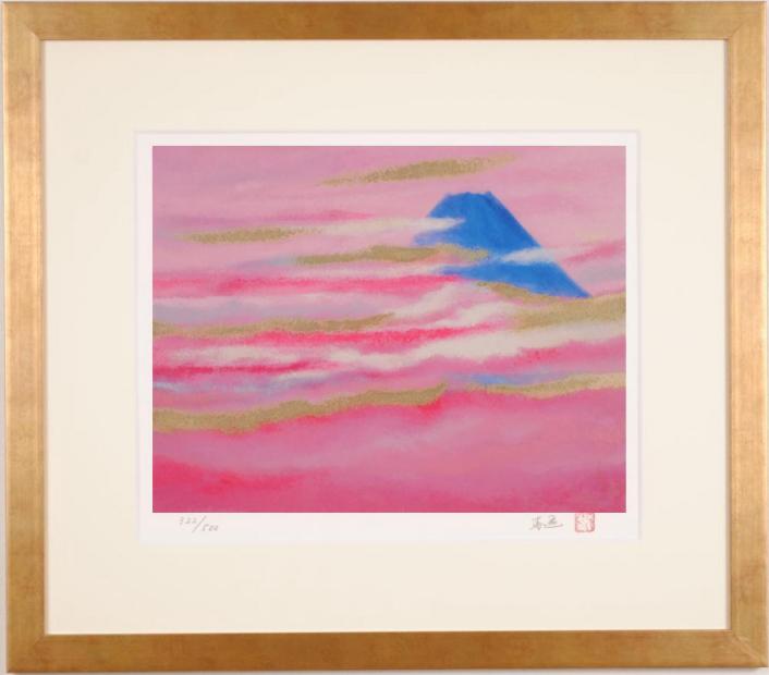 楽天市場】川崎春彦 春の曙 富士山 絵画 風景画 和風 日本画家