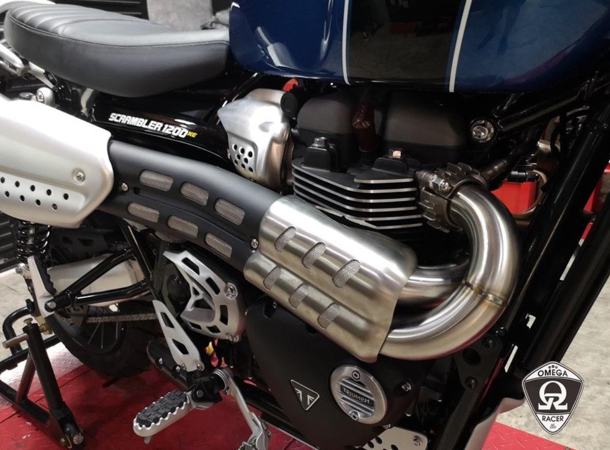 楽天市場】モトトリオ（MotoTrio） 水冷 スクランブラー1200 触媒レス