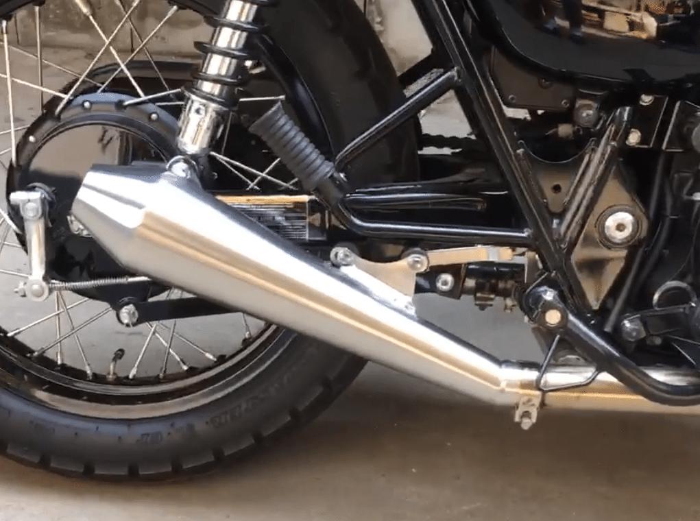 楽天市場】W650, W400 メガホン フルエキ マフラー MegaBrat オメガ