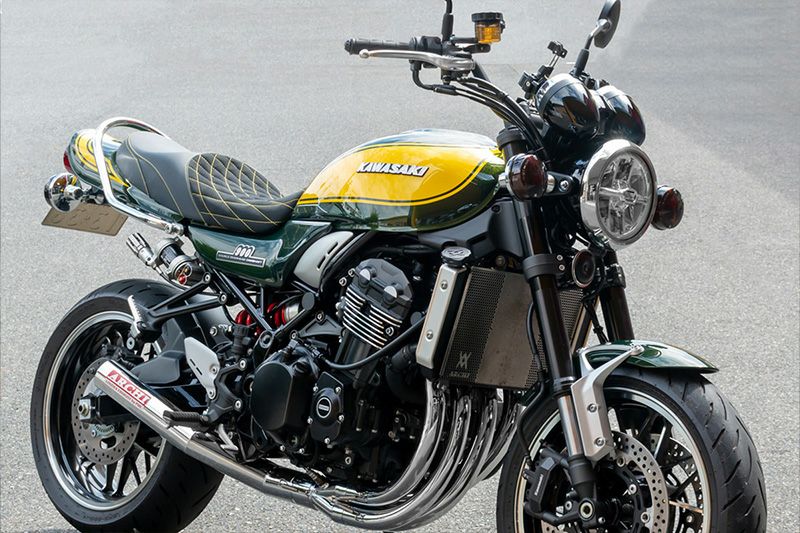 楽天市場】Z900RS/CAFE ヴァイパーシート イエロー スエード調バック