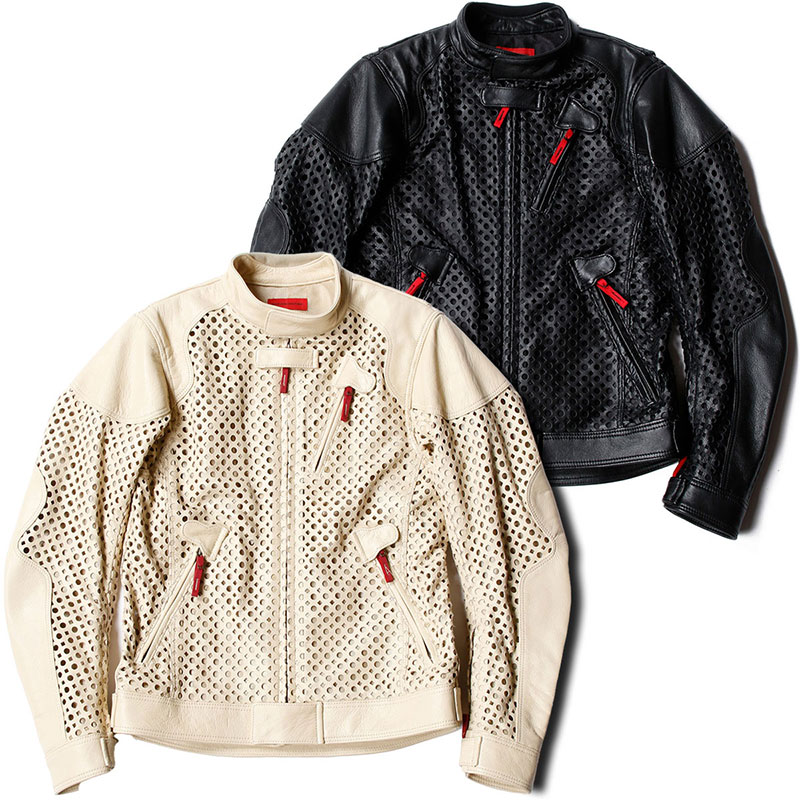 楽天市場】レザージャケット シンイチロウアラカワ パンチング レザー