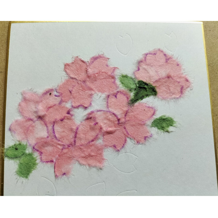 楽天市場】和紙ちぎり絵キット・ミニ壁掛け「さくら」 : 布がたり