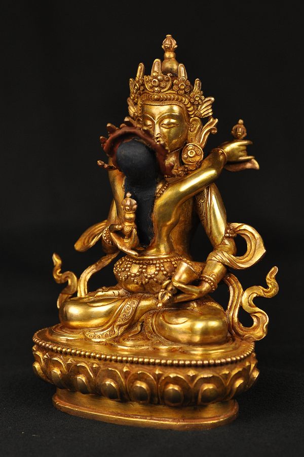 楽天市場】普賢歓喜仏 銅造鍍金 彫金仕上げ : 仏像仏画チベット美術卸
