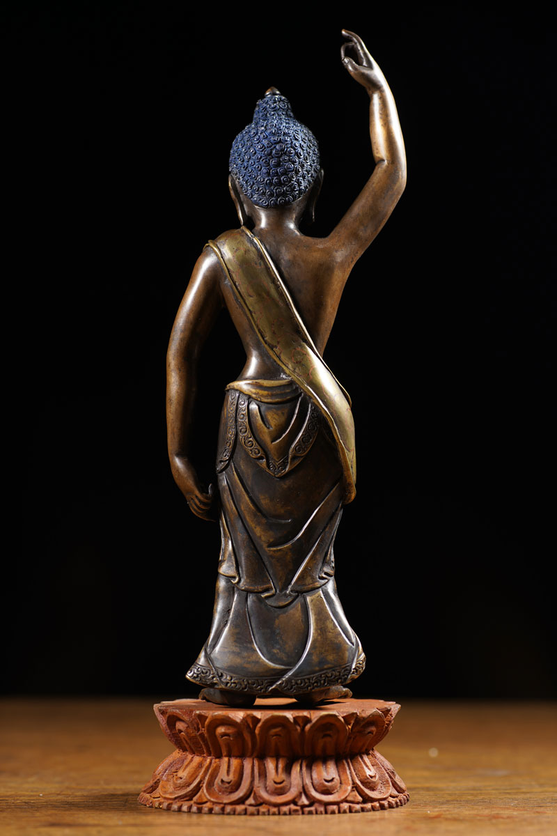 楽天市場】釈迦誕生仏 黄銅製彫金仕上げ : 仏像仏画チベット美術卸の天竺堂