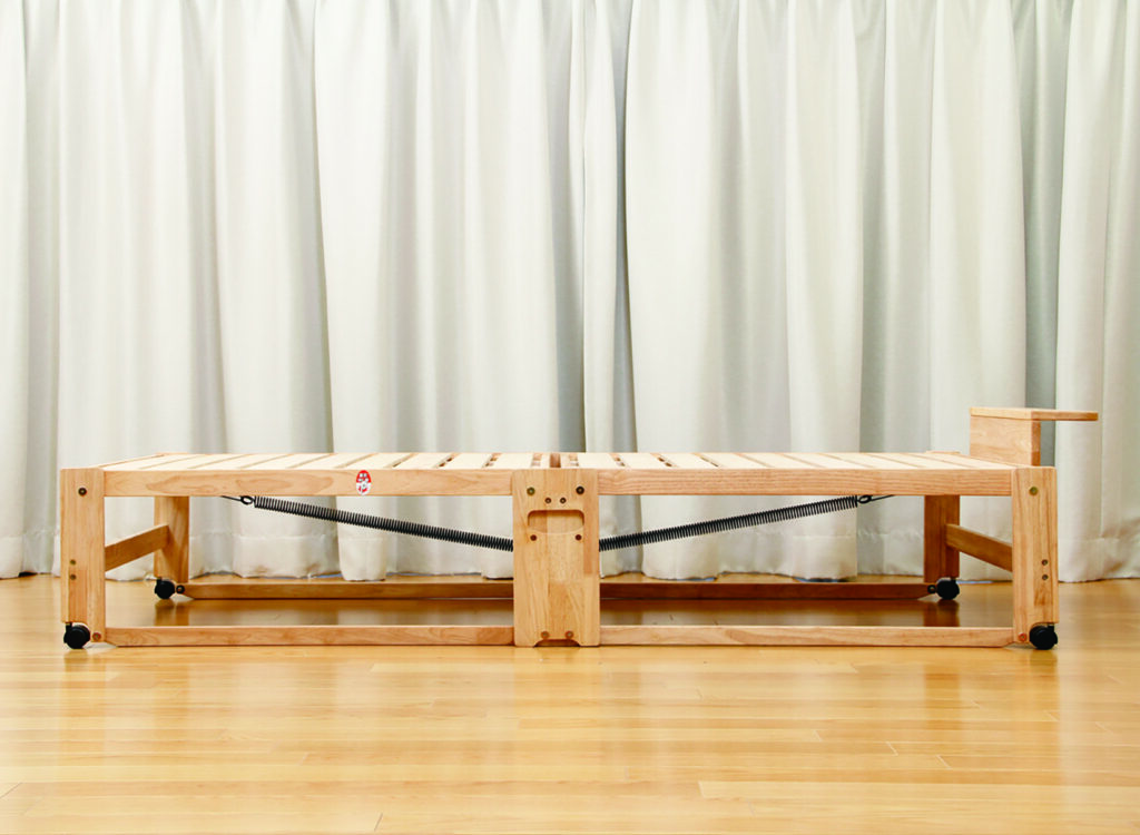 楽天市場】中居木工 折りたたみひのきスノコベッド ダブルベッド ハイ