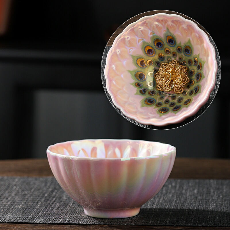 楽天市場】中国陶磁器 花の天目茶碗 盃 杯 】中国 陶磁器 陶器 磁器