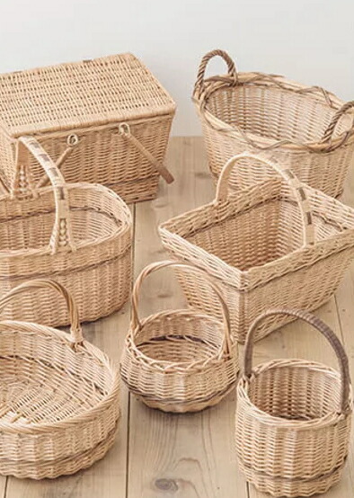 楽天市場】【安心サポート付】収納かご 蓋付きバスケット 介護カゴ 柳