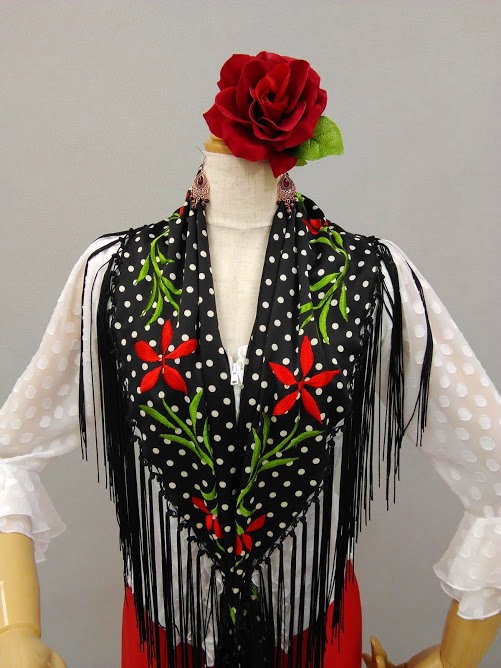 楽天市場】フラメンコ衣装フレコ付きシ−ジョフレコ付きシ−ジョ刺繍