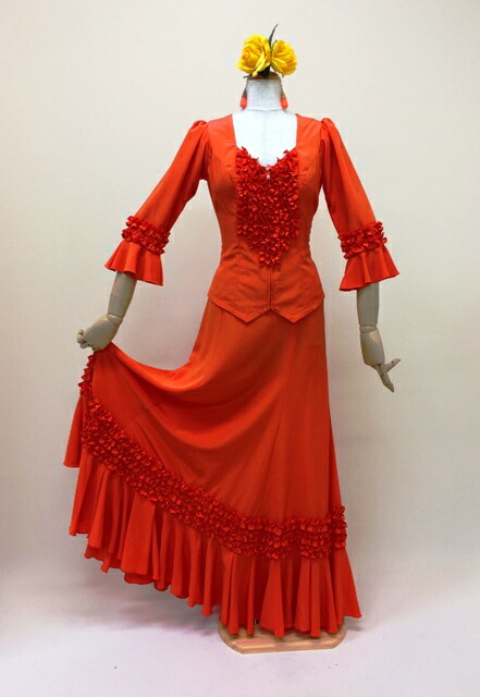 楽天市場】フラメンコ衣装スカート ファルダ 全18色 特殊体型 特殊