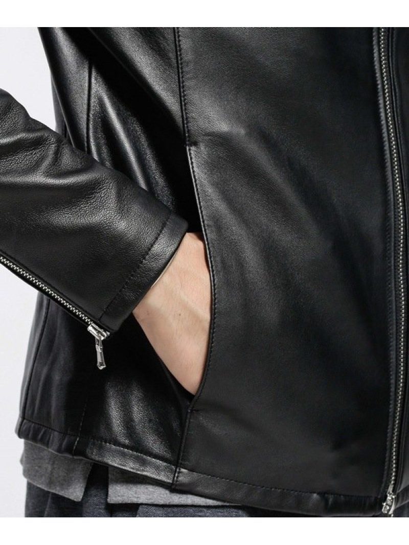 楽天市場】WONDER LIGHT LEATHER シングルライダース NANO universe