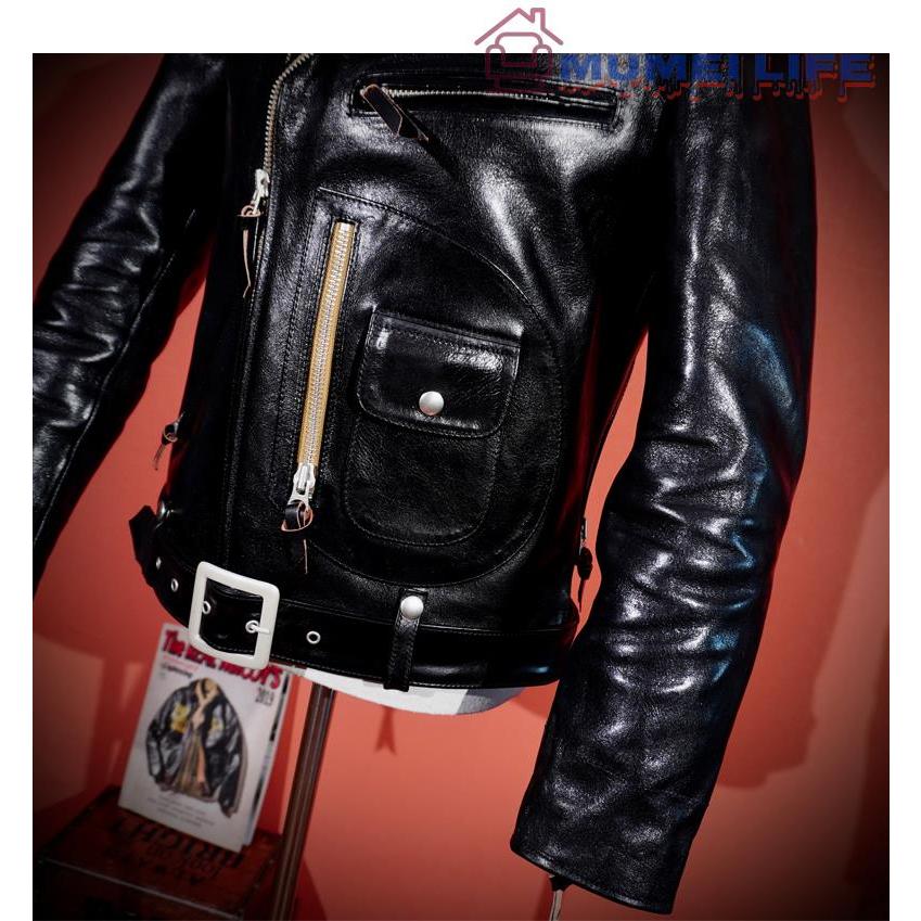 楽天市場】超人気☆1.7mm 黒芯カウハイド 40's ダブルライダース