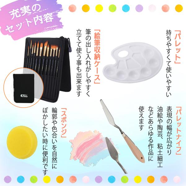 楽天市場】絵具 絵具セット 絵具パレット 絵筆ケース 絵筆入れ 絵筆