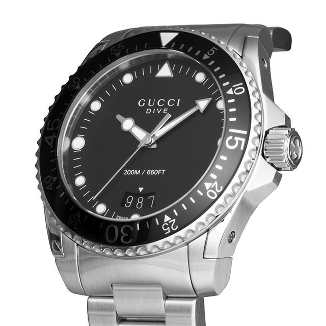 楽天市場】グッチ DIVE クォーツ 電池式 腕時計 メンズ GUCCI