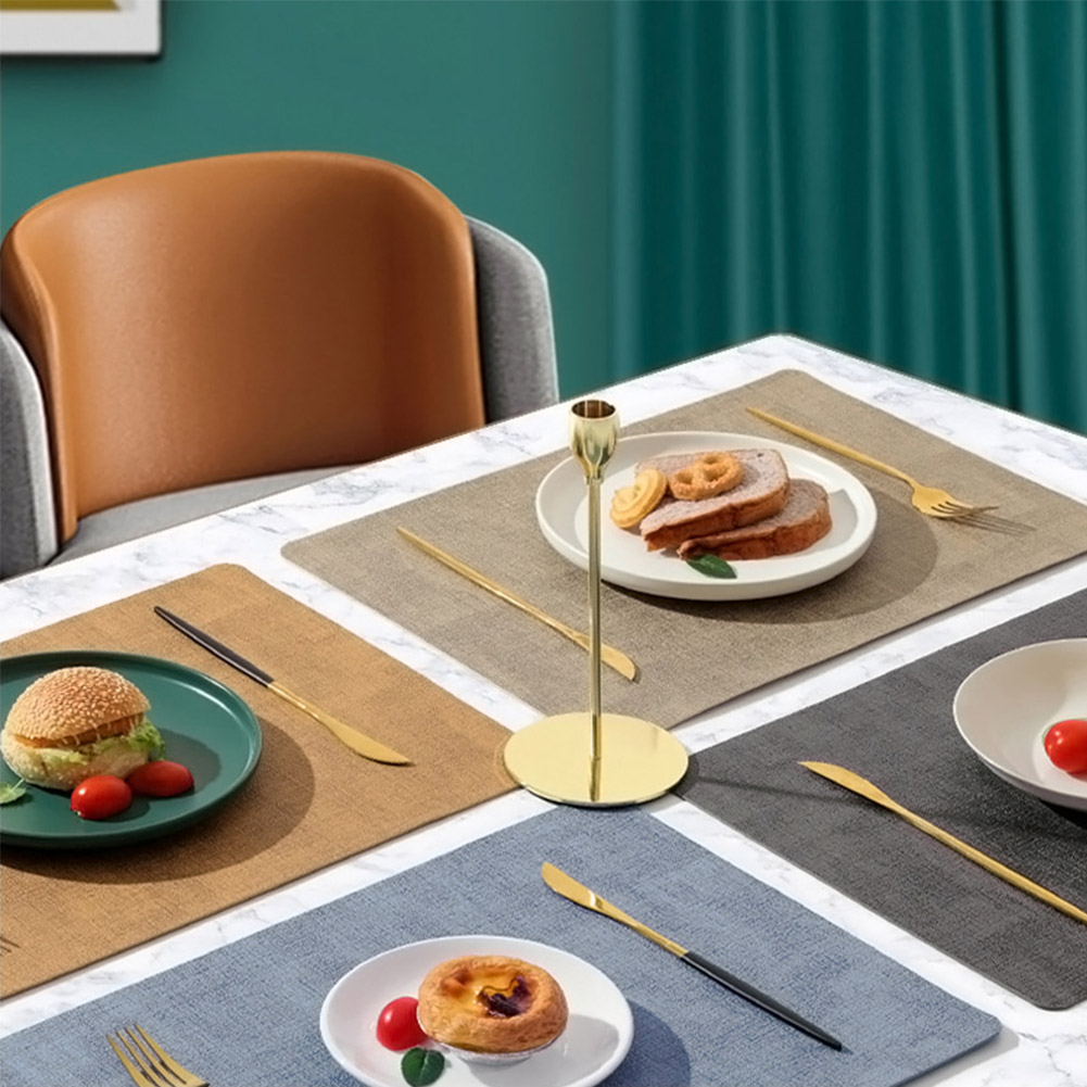 楽天市場】ランチョンマット PUレザー 防水 撥水 防油 耐熱 食事マット