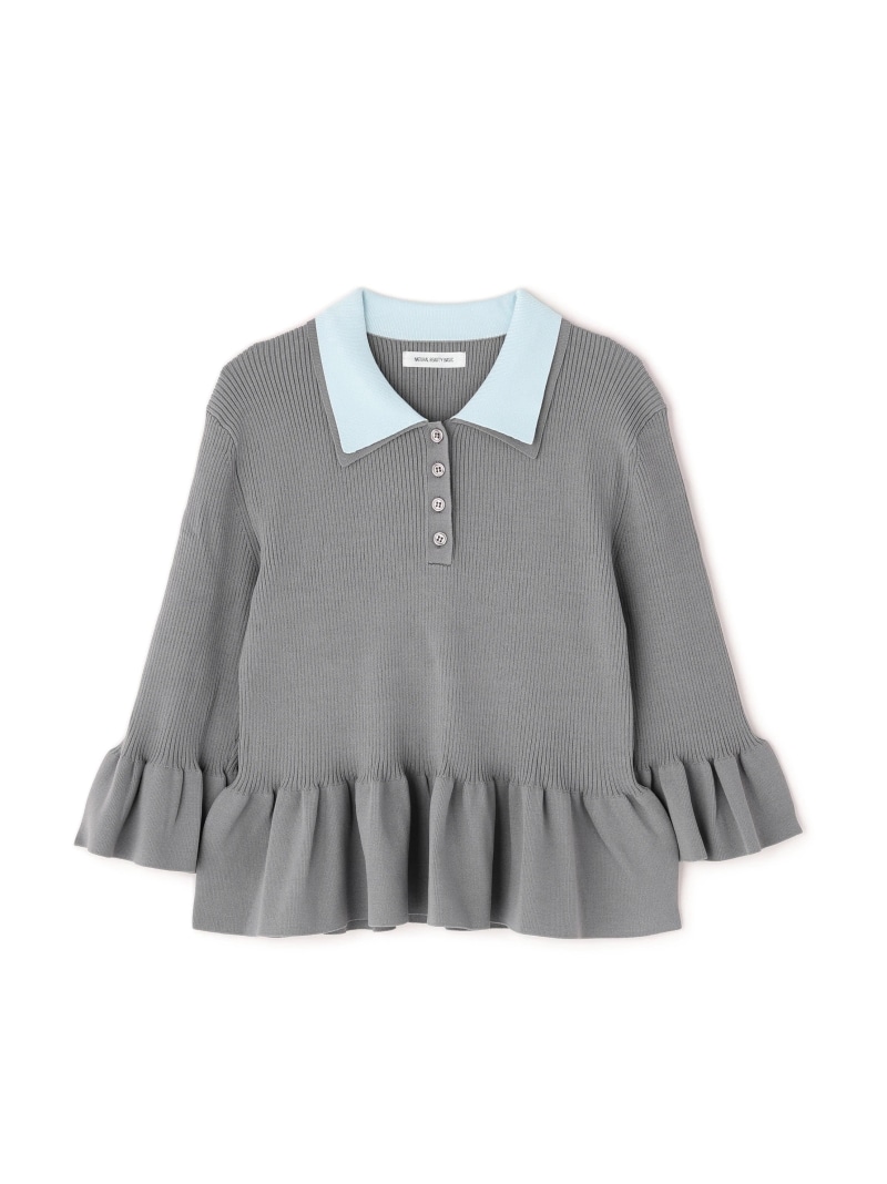 楽天市場】【SALE／30%OFF】ダブルカラーペプラムニット NATURAL