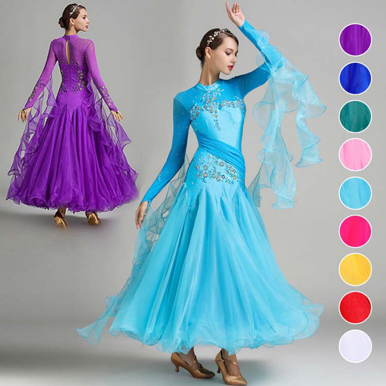 楽天市場】【スーパーSALE割引】新作ゴージャズな社交ダンスドレス