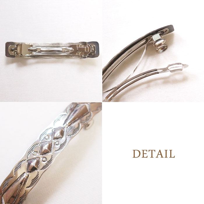 楽天市場】インディアンジュエリー ナバホ シルバー スタンプ バレッタ