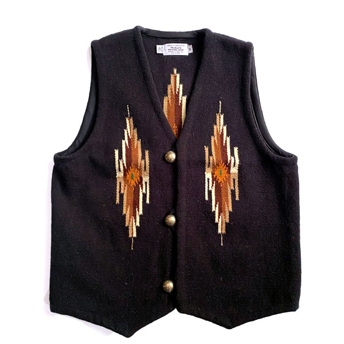 楽天市場】TRUJILLO'S MEN'S CHIMAYO HANDWOVEN VEST BLACK/M