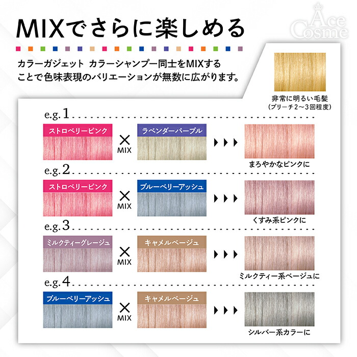 楽天市場】【エントリーで全品P5倍】ミルボン カラーガジェット カラー