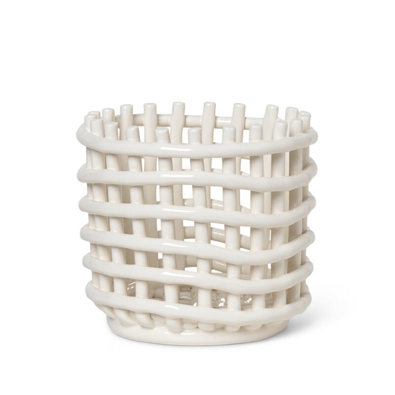 楽天市場】【在庫あります】Ferm Living セラミック バスケット S オフ