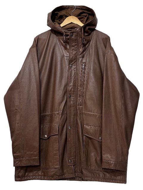 楽天市場】90s Polo Ralph Lauren Leather Mountain Parka 茶 L ポロ