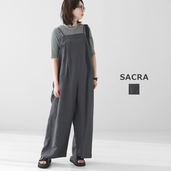 楽天市場】SACRA(サクラ) レーヨンリネンタンブル サロペット