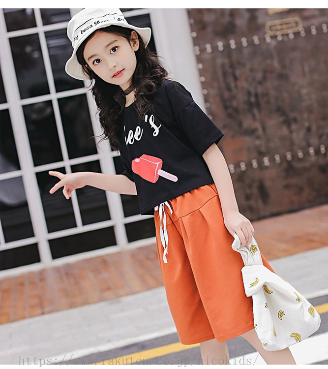 楽天市場】子供服 セットアップ キッズ 女の子 韓国子供服 夏 半袖 T