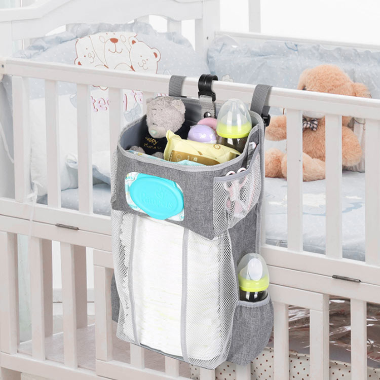 楽天市場】ベビーベッド収納ポケット オムツ 収納 ベビーベッド ベッド