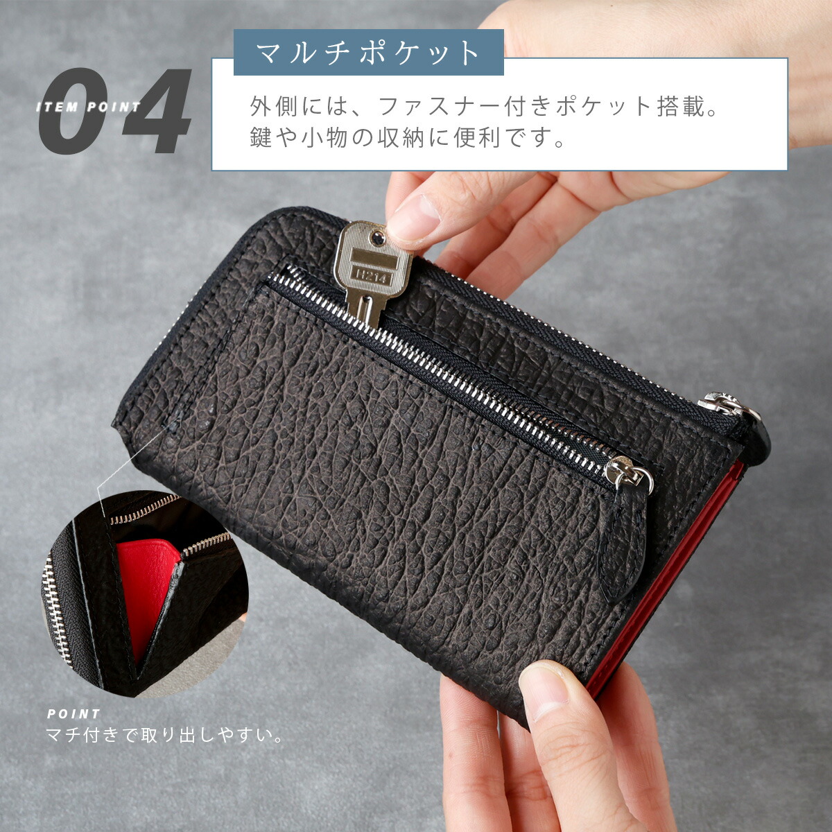 楽天市場】【期間限定20%オフ】本革 長財布 バッファローレザー