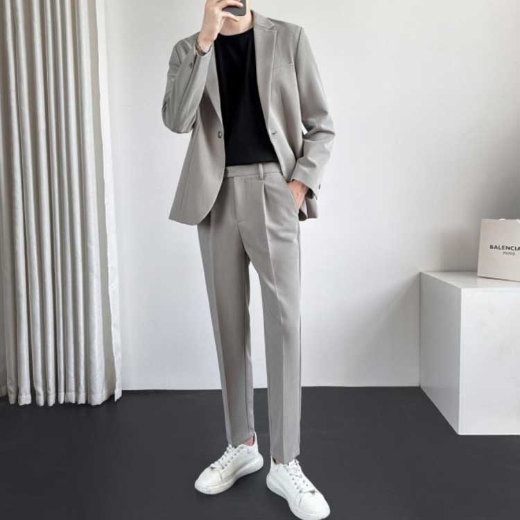 楽天市場】スーツ メンズ カジュアル セットアップ スラックス