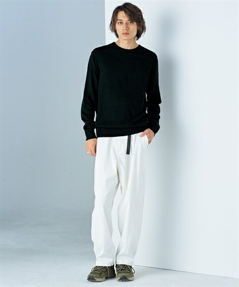 楽天市場】ニット セーター 薄手 クルーネックセーター メンズ 洗濯機